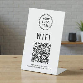 QR-Code Business-Logo-Scan für WiFi Verbindung her Sockelschild