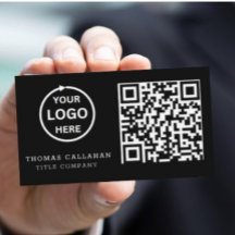 QR Code Business-Logo Schwarz Modernste Berufliche