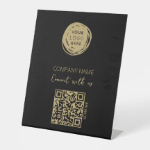 QR Code Business-Logo Schwarz