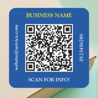 QR Code Business Name Website Proep Blue Vs 2