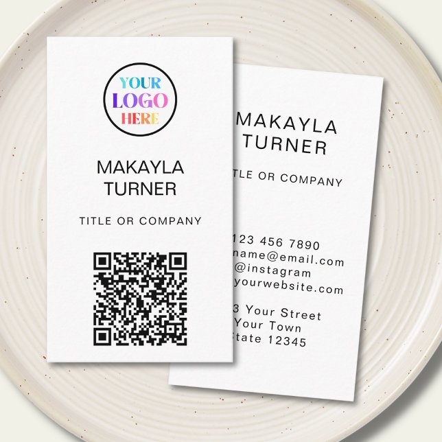 QR-Code Business Professional Logo Visitenkarte (Von Creator hochgeladen)