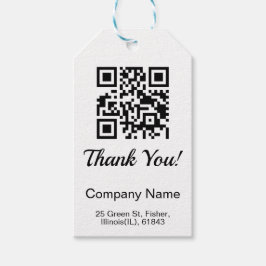 QR Code Business Vielen Dank Geschenkanhänger