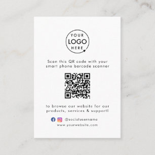 QR Code Business Website Scannen Sie Me Social Med Visitenkarte