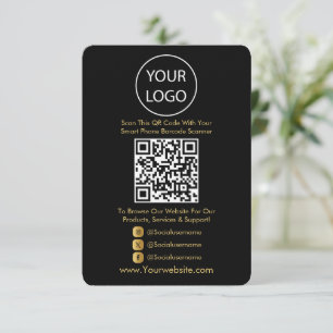 QR Code Business Website Scannen Sie Social Media Begleitkarte