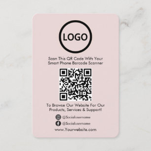 QR Code Business Website Scannen Sie Social Media Begleitkarte