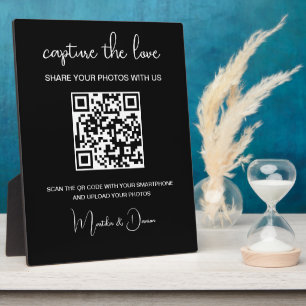 QR Code Capture the Liebe Wedding Foto Album Fotoplatte