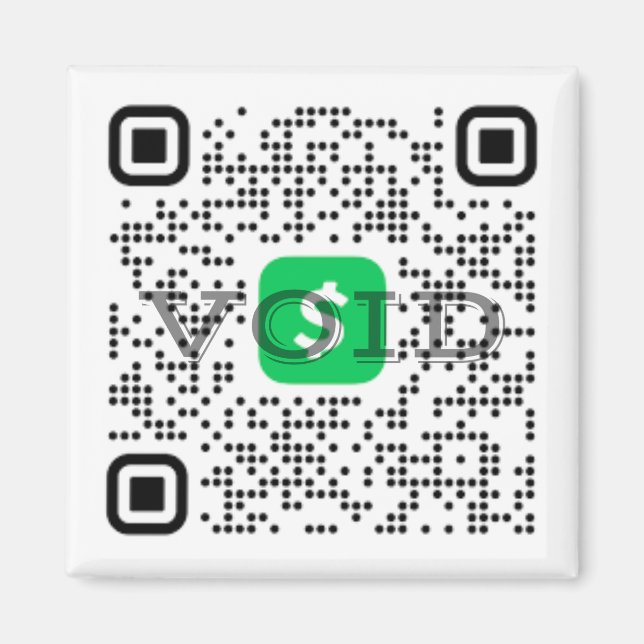 QR Code Cash App Magnet (Vorne)
