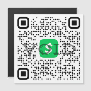 QR-Code-Cash-App-Magnet Magnetkarte