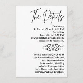 QR Code Celtic Knot Wedding Details Begleitkarte