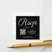 QR Code Chic Script Hochzeit