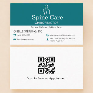 QR-Code Chiropraktiker Visitenkarte