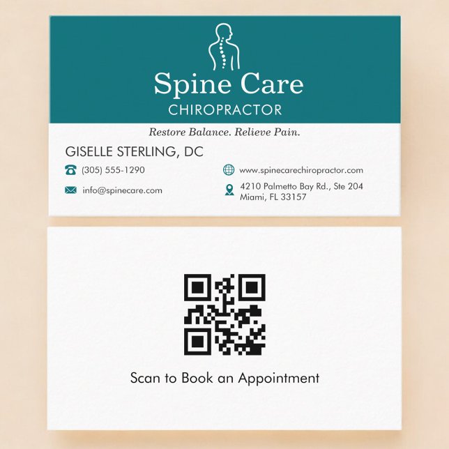 QR-Code Chiropraktiker  Visitenkarte (Von Creator hochgeladen)