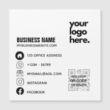 QR Code Corporate Business Card Design Logo