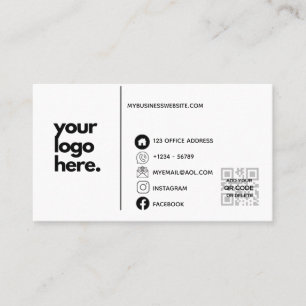 QR Code Corporate Business Card Design Logo Visitenkarte