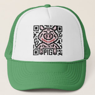 QR Code das Schwein Truckerkappe