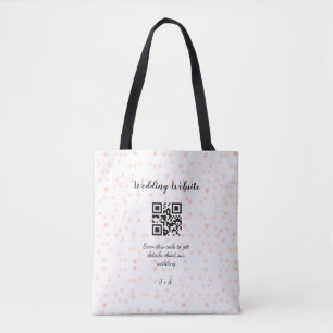 QR-Code der Hochzeitwebsite für Details orange