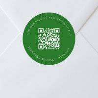 QR-Code der Hochzeitwebsite uAwg smaragdgrün