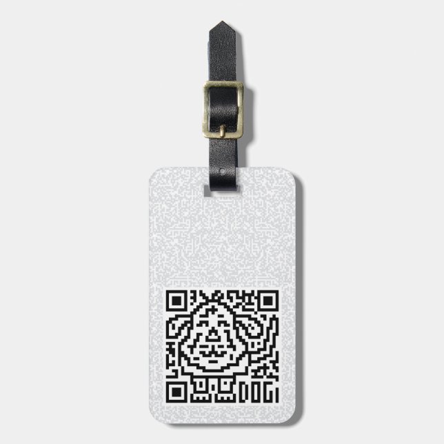 QR Code der Hund Gepäckanhänger (Vorderseite vertikal)