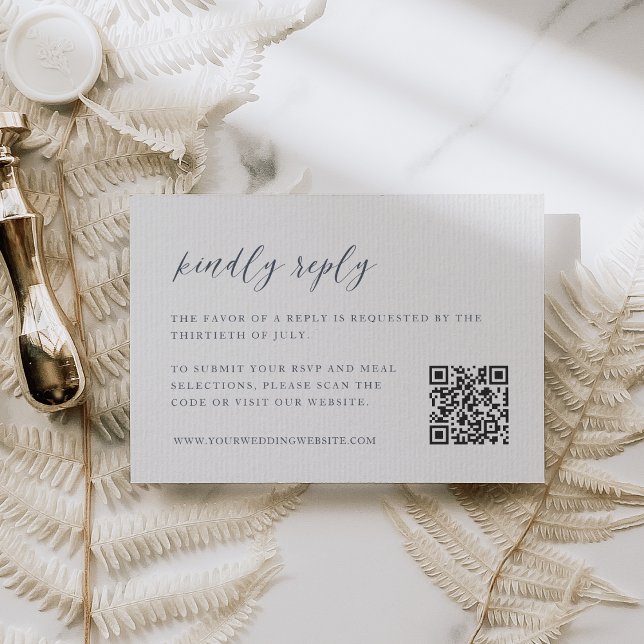 QR-Code der Küstenschifffahrt und der White Weddin RSVP Karte (Von Creator hochgeladen)