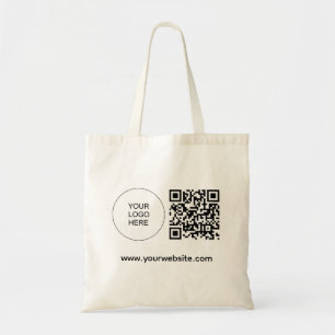 QR-Code der personalisierten Logo-Website Tragetasche