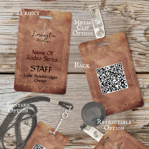 QR-Code der Pferderasse mit Logo-Veranstaltung Ausweis