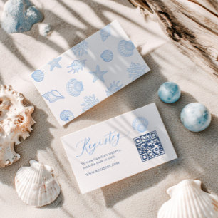 QR-Code der Seashell-Hochzeitsliste Begleitkarte