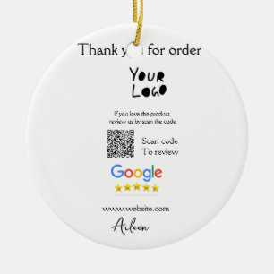 QR-Code der Website des Google-Reviews Keramik Ornament