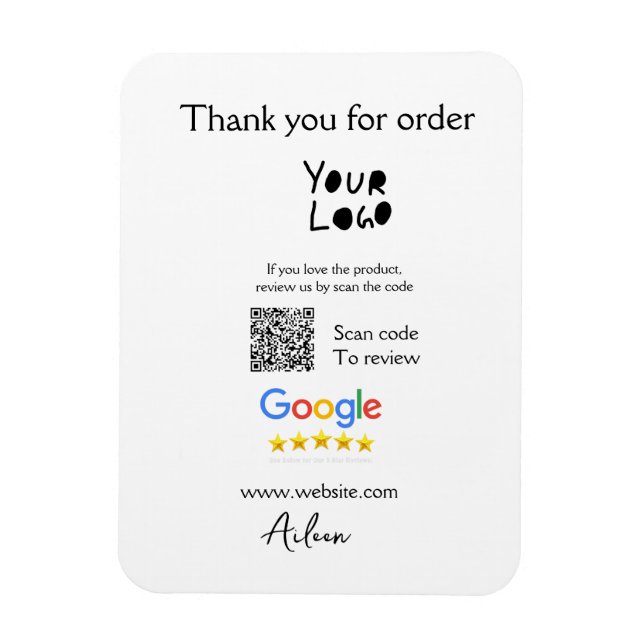 QR-Code der Website des Google-Reviews Magnet (Vertikal)