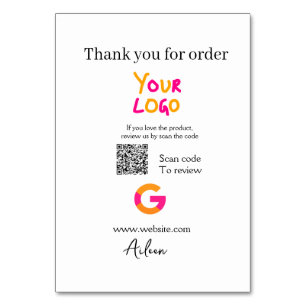 QR-Code der Website des Google-Reviews Tischnummer