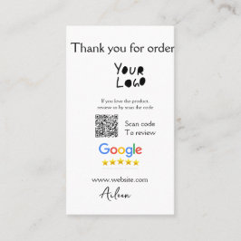 QR-Code der Website des Google-Reviews Visitenkarte