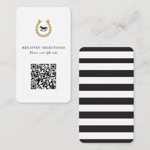 QR-Code Derby Baby Shower Registry oder Info Begleitkarte