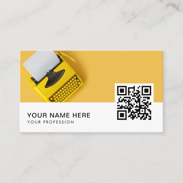 QR-Code des Autors Visitenkarte (Vorderseite)