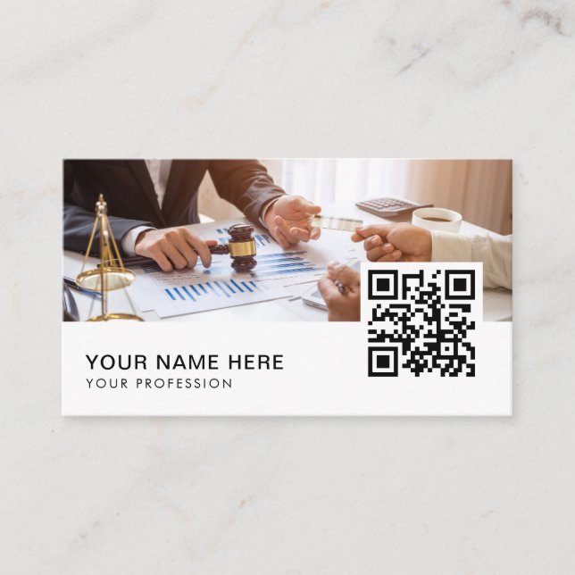 QR-Code des Beraters für Arbeitskarten Visitenkarte (Vorderseite)