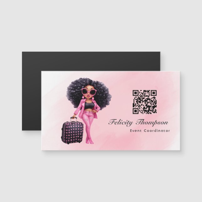 QR-Code des Ereigniskoordinators Magnetkarte (Vorne/Hinten)