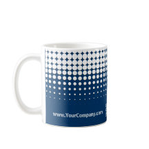 QR-Code des Unternehmens Halb tone Blau Schwarz-we