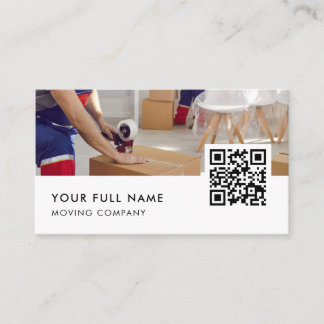 QR-Code des Unternehmens - Modernes Geschäft Visitenkarte