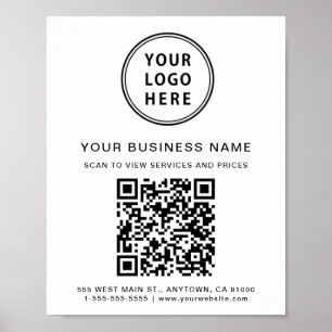 QR-Code des Unternehmens Poster