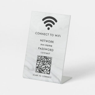 QR-Code des WiFi-Netzwerks scannen, um das Interne Sockelschild
