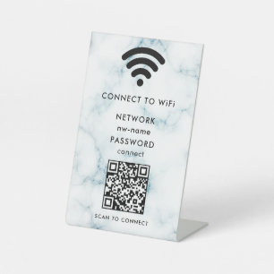 QR-Code des WiFi-Netzwerks scannen, um das Interne Sockelschild