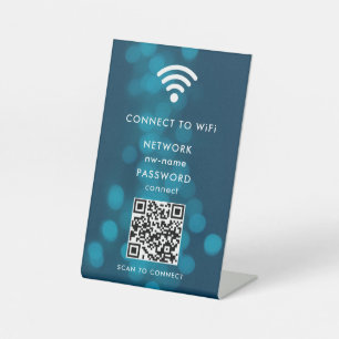 QR-Code des WiFi-Netzwerks scannen, um das Interne Sockelschild