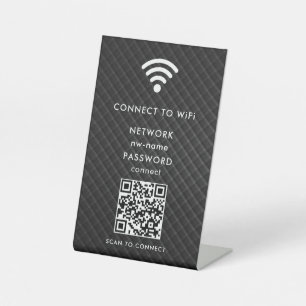QR-Code des WiFi-Netzwerks scannen, um das Interne Sockelschild