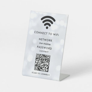 QR-Code des WiFi-Netzwerks scannen, um das Interne Sockelschild