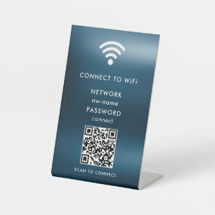QR-Code des WiFi-Netzwerks scannen, um das Interne Sockelschild