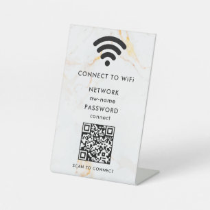 QR-Code des WiFi-Netzwerks scannen, um das Interne Sockelschild