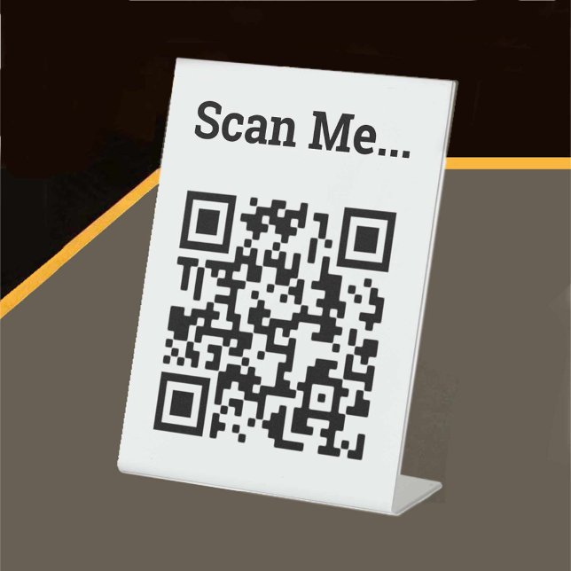 QR Code Design Pedestzeichen Sockelschild (Von Creator hochgeladen)