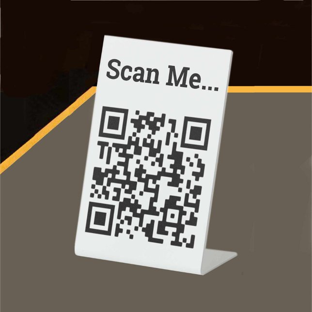 QR Code Design Pedestzeichen Sockelschild (Von Creator hochgeladen)