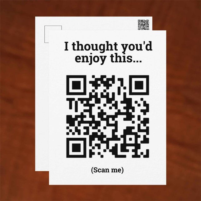 QR Code Design Postkarte (Von Creator hochgeladen)