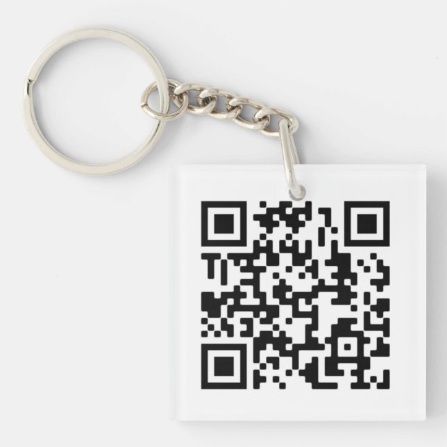 QR-Code-Design-Schlüsselanhänger Schlüsselanhänger (Vorderseite)