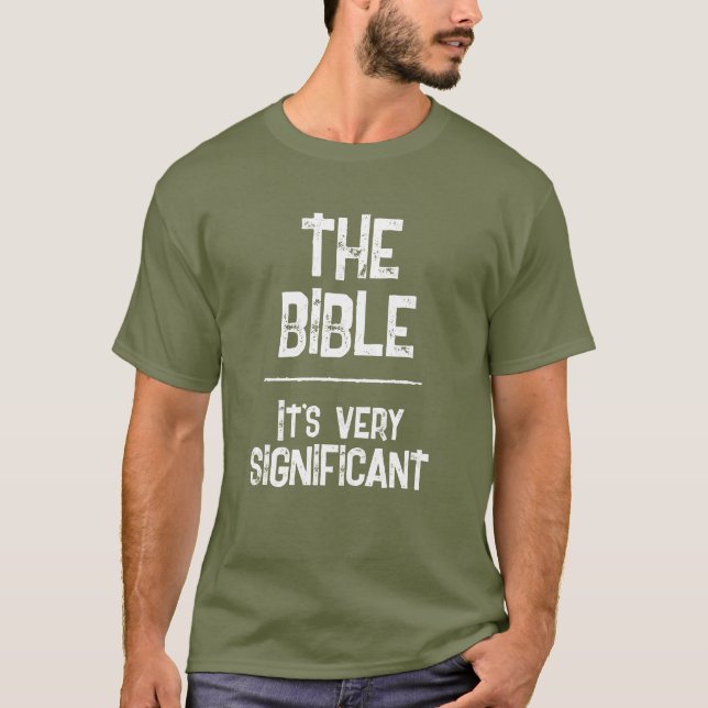 QR-Code Die Bibel ist ein bedeutender christlicher T-Shirt (Vorderseite)