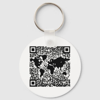QR-Code - Die Welt Schlüsselanhänger